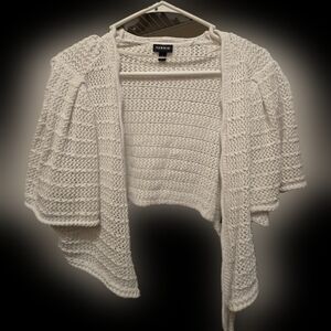 Torrid tie front crop cover up